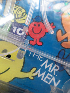 Vintage Miniature Child's Portable Pinball Toy. Marx Product Featuring the Mr Men