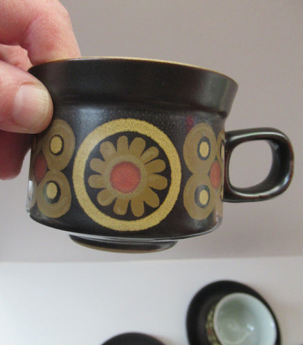 1960s DENBY Arabesque Tea Cup and Saucer