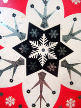 Load image into Gallery viewer, Vintage 1950s Sweets Tin. Abstract Atomic Designs. Snowflake and Aquarium
