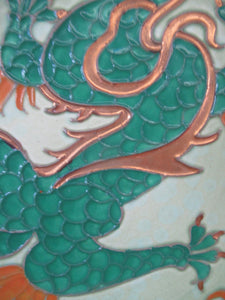 Charlotte Rhead 1930s Crown Ducal  Manchu Dragon Charger
