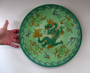 Charlotte Rhead 1930s Crown Ducal  Manchu Dragon Charger