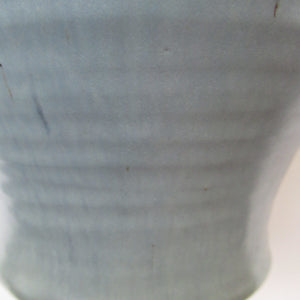 1940s UPCHURCH Large British Studio Art Pottery Vase in Attractive Grey-Blue Tones 