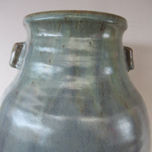 Load image into Gallery viewer, 1940s UPCHURCH Large British Studio Art Pottery Vase in Attractive Grey-Blue Tones 
