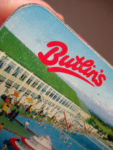 Load image into Gallery viewer, Three Vintage 1960s Advertising Tins. Butlins, Budgies and Needler&#39;s Toffee
