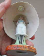 Load image into Gallery viewer, Antique Porcelain Nodder Figurine by Schafer &amp; Vater. CHERCHEZ LA FEMME. Woman in Massive Hat 

