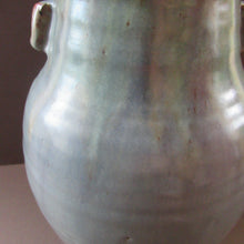 Load image into Gallery viewer, 1940s UPCHURCH Large British Studio Art Pottery Vase in Attractive Grey-Blue Tones 
