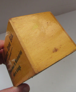 Mauchline Vintage 1930s MISSIONARY Fruitwood Collection Box