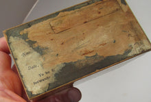 Load image into Gallery viewer, Mauchline Vintage 1930s MISSIONARY Fruitwood Collection Box
