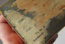 Load image into Gallery viewer, Mauchline Vintage 1930s MISSIONARY Fruitwood Collection Box
