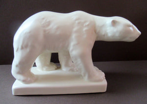 RARE 1930s Art Deco POLAR BEAR by Beswick. Model Number 417