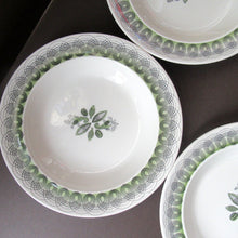 Load image into Gallery viewer, ERIC RAVILIOUS. Vintage 1950s Wedgwood SIX SOUP BOWLS. Persephone / Harvest Festival Pattern
