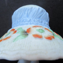 Load image into Gallery viewer, Antique Porcelain Nodder Figurine by Schafer &amp; Vater. CHERCHEZ LA FEMME. Woman in Massive Hat 
