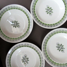Load image into Gallery viewer, ERIC RAVILIOUS. Vintage 1950s Wedgwood SIX SOUP BOWLS. Persephone / Harvest Festival Pattern
