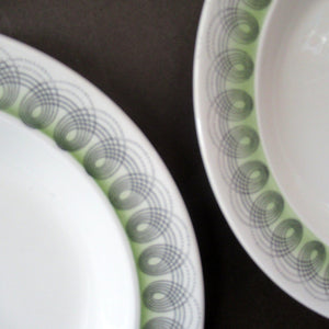 ERIC RAVILIOUS. Vintage 1950s Wedgwood SIX SOUP BOWLS. Persephone / Harvest Festival Pattern