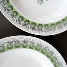 Load image into Gallery viewer, ERIC RAVILIOUS. Vintage 1950s Wedgwood SIX SOUP BOWLS. Persephone / Harvest Festival Pattern
