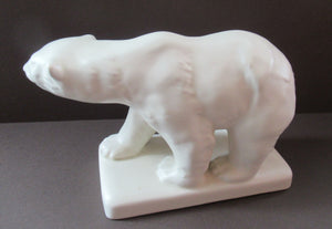 RARE 1930s Art Deco POLAR BEAR by Beswick. Model Number 417