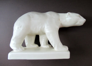 RARE 1930s Art Deco POLAR BEAR by Beswick. Model Number 417
