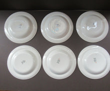 Load image into Gallery viewer, ERIC RAVILIOUS. Vintage 1950s Wedgwood SIX SOUP BOWLS. Persephone / Harvest Festival Pattern
