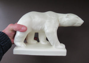 RARE 1930s Art Deco POLAR BEAR by Beswick. Model Number 417