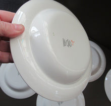Load image into Gallery viewer, ERIC RAVILIOUS. Vintage 1950s Wedgwood SIX SOUP BOWLS. Persephone / Harvest Festival Pattern

