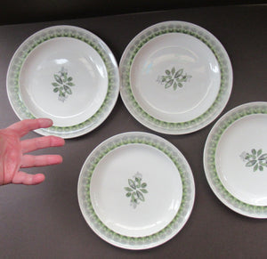 ERIC RAVILIOUS. Vintage 1950s Wedgwood FOUR DESSERT PLATES. Persephone / Harvest Festival Pattern