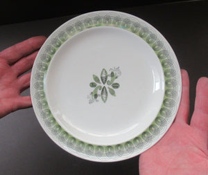 ERIC RAVILIOUS. Vintage 1950s Wedgwood FOUR DESSERT PLATES. Persephone / Harvest Festival Pattern
