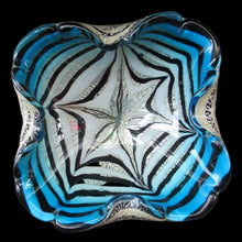 Load image into Gallery viewer, 1940s Zebrati Murano Glass Bowl with Spider&#39;s Web. Barovier &amp; Toso
