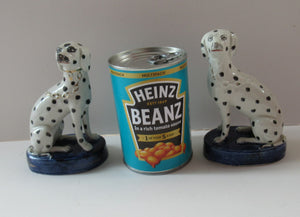 Antique Staffordshire Pair of Dalmatian Dogs