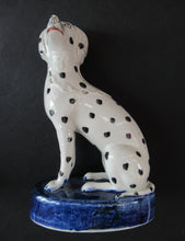 Load image into Gallery viewer, Antique Staffordshire Pair of Dalmatian Dogs
