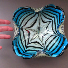 Load image into Gallery viewer, 1940s Zebrati Murano Glass Bowl with Spider&#39;s Web. Barovier &amp; Toso
