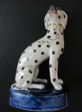 Load image into Gallery viewer, Antique Staffordshire Pair of Dalmatian Dogs
