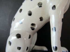 Antique Staffordshire Pair of Dalmatian Dogs
