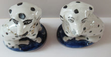 Load image into Gallery viewer, Antique Staffordshire Pair of Dalmatian Dogs
