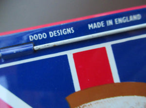 Rare 1970s "Dodo Designs" Tin or Tea Caddy Featuring Images of Boer War Figures. Union Jack Design