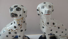 Load image into Gallery viewer, Antique Staffordshire Pair of Dalmatian Dogs
