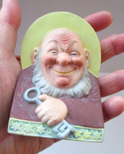 Load image into Gallery viewer, Antique Porcelain SMOKING Head Ashtray and Match Holder by Schafer &amp; Vater. SAINT PETER
