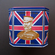 Load image into Gallery viewer, 1970s Dodo Designs Tea Caddy Featuring Boer War Generals
