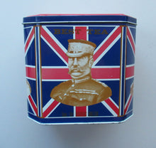 Load image into Gallery viewer, 1970s Dodo Designs Tea Caddy Featuring Boer War Generals
