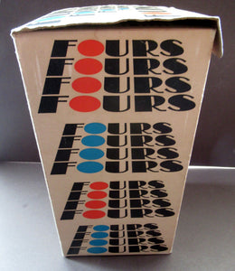 1960s Board Game Entitled "Fours". Space Age 3 Dimensional Noughts and Crosses