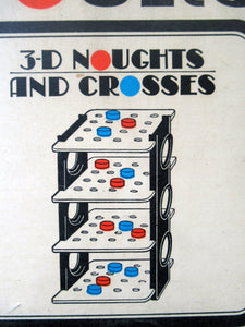 1960s Board Game Entitled "Fours". Space Age 3 Dimensional Noughts and Crosses