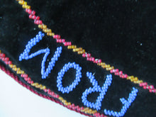 Load image into Gallery viewer, Antique 1880s Black Velvet and Beadwork Tea Cosy
