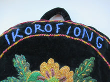 Load image into Gallery viewer, Antique 1880s Black Velvet and Beadwork Tea Cosy

