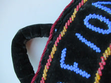Load image into Gallery viewer, Antique 1880s Black Velvet and Beadwork Tea Cosy
