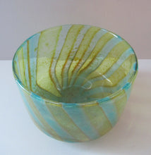 Load image into Gallery viewer, Vintage 1970s Mdina Green Glass Bowl
