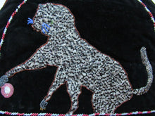 Load image into Gallery viewer, Antique 1880s Black Velvet and Beadwork Tea Cosy
