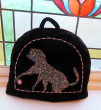 Load image into Gallery viewer, Antique 1880s Black Velvet and Beadwork Tea Cosy
