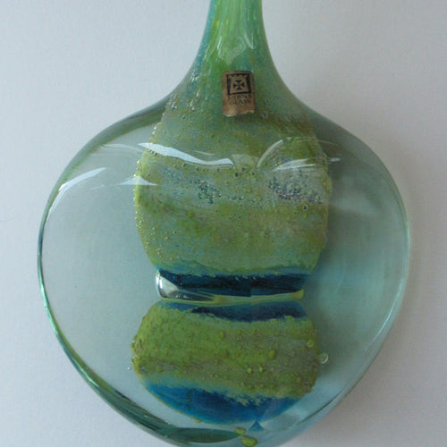 Vintage 1970s Mdina Lollipop Vase Sculpture