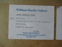 Load image into Gallery viewer, James Campbell Brady Watercolour MacIntyre
