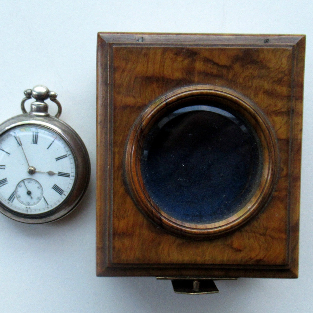 Antique 19th Century Pocket Watch Travelling Box or Presentation Case. Victorian Georgian