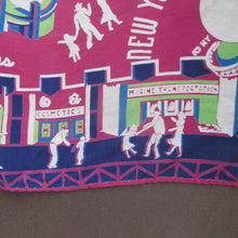 Load image into Gallery viewer, Rare 1939 New York International World&#39;s Fair Souvenir Art Deco Scarf
